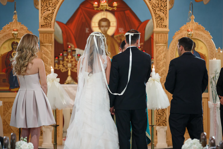 Elegant Yet Relaxed St. Demetrios Greek Orthodox Church Wedding || Stephanie and Peter