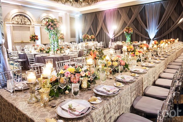 Lisa Stoner Events- Orlando Luxury Wedding Planner- Ritz Carlton Orlando – Ritz Carlton Wedding - colorful wedding recpetion - feast table.jpg