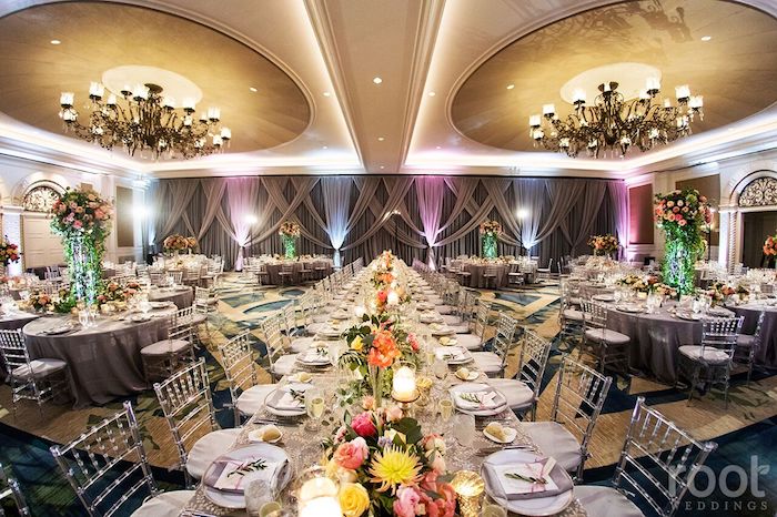 Ritz Carlton Wedding - coommunal table