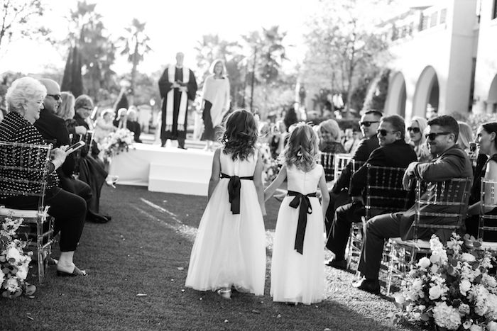 Lisa Stoner Events - Winter Park Wedding - Central Florida Luxury Wedding - Alfond Inn - Abby Liga Photography - intimate winter park wedding - flower girls - B&W wedding photography.jpg