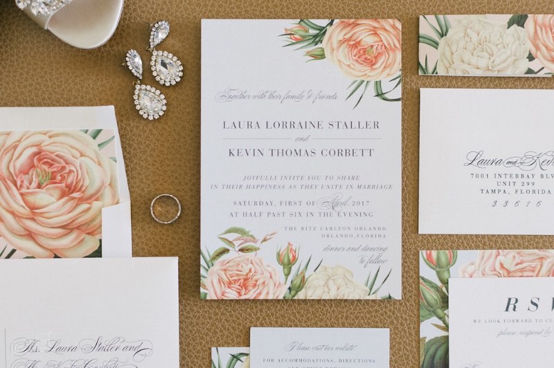 Botanical Wedding Invitation || Lisa Stoner Events || Jordan Weiland Photography