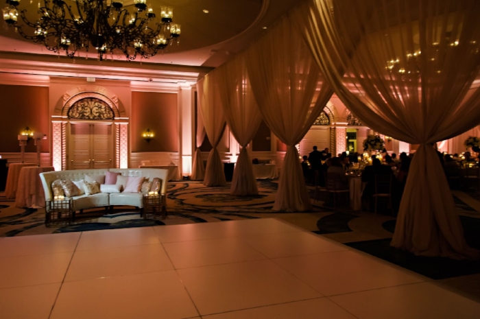 lisa stoner events - ritz carlton orlando wedding- central florida luxury wedding planner- white dance floor- draping for wedding- wedding lounge furniture.jpg